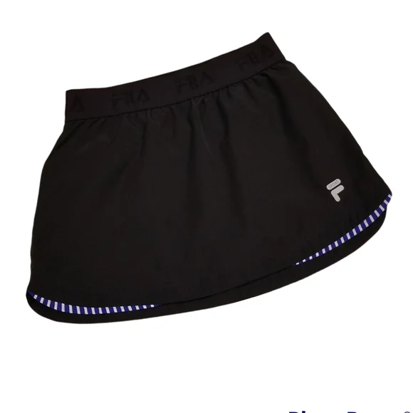 FILA Women's Black 13½" Performance Athletic Skort XS - Picture 4 of 14
